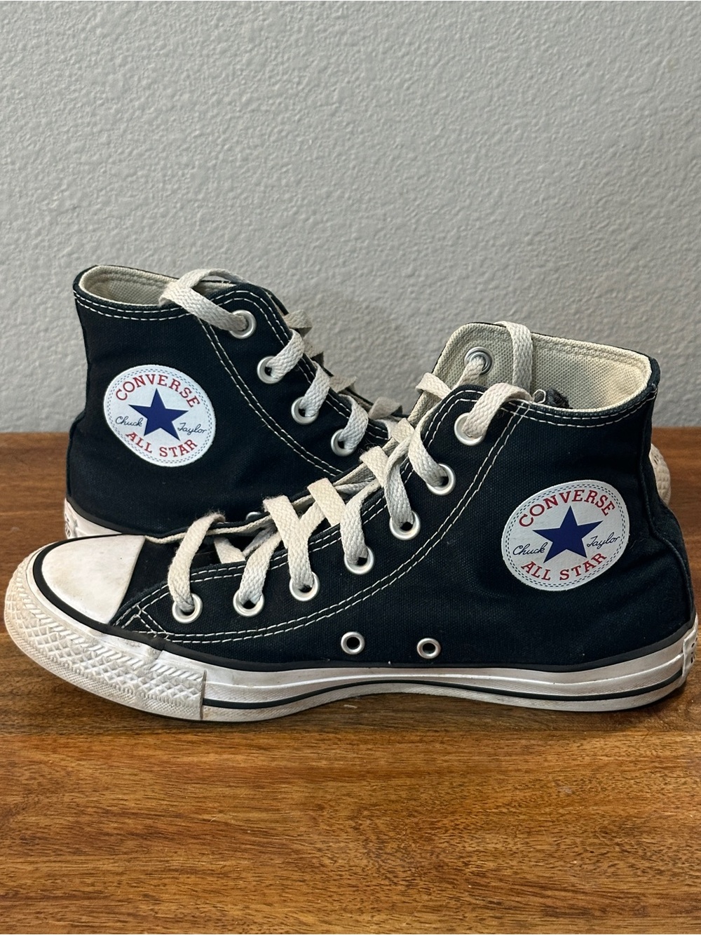 Converse Kids Black and White High Top Sneakers
